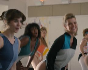Alison Brie, Betty Gilpin, and other - Glow s01e01 (2017) celeb hot scene