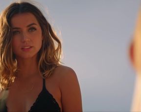 Ana de Armas, Gaia Weiss - Overdrive (2017) Naked actress in a sexy video