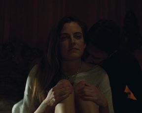 Riley Keough - The Lodge (2019) Naked actress in a TV movie scene