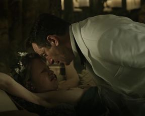 Mia Goth, Annette Lober - A Cure for Wellness (2016) Nude movie video