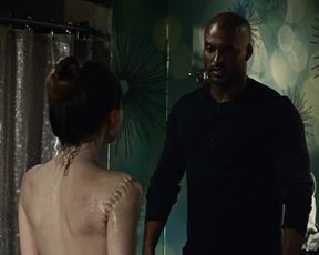 Emily Browning American Gods s01e05 (2017) sexy topless scenes