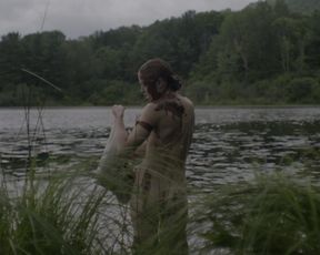 Lucy Walters - Here Alone (2016) Naked actress in a TV movie scene