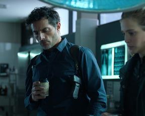 Delfina Chaves - La Corazonada (2020) Naked actress in a TV movie scene