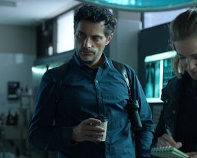 Delfina Chaves - La Corazonada (2020) Naked actress in a TV movie scene