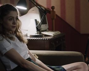 Natalia Dyer - Yes, God, Yes (2017) Naked actress in a TV movie scene