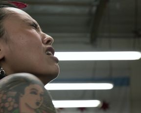 Levy Tran - Shameless s08e05 (2017) Naked of staging scene