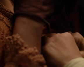 Allegra Masters Topless, Lesbian Kiss in TV show 'Strange Angel'