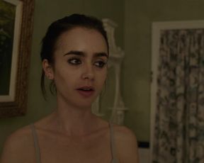 Lily Collins, Carrie Preston - To the Bone (2017) Sexy movie scene