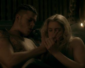 Alicia Agneson Sexy, Hot Scene in TV Show 'Vikings'