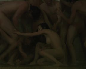 Amandine Biancherin Nude, Group Nudity, Explicit Nude in 'Memoire Deau'