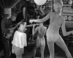Barbara Bouchet Vintage Striptease from classci movie 'A Global Affair'