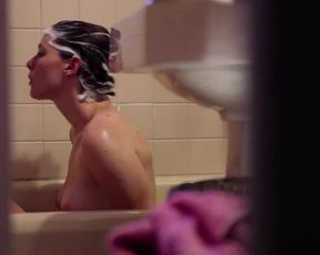 Amy Seimetz Topless Video in 'Bitter Feast'