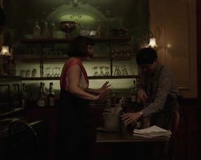 Ana Girardot, Angele Humeau Art Nude, Topless, Naked on Stage in movie 'Foujita'