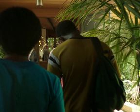 Andrea Bogart, sexy - Snowfall s01e01 (2017) Naked actress in a "topless" scene