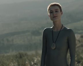 Amanda Collin - Raised by Wolves s01e04 (2020) sexy topless scenes