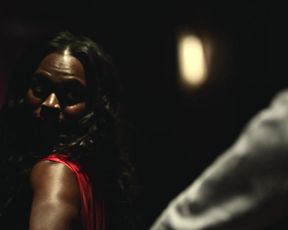 Naked scene Yetide Badaki nude - American Gods S01E01 (2017) TV show nudity video