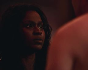 Naked scene Yetide Badaki nude - American Gods S01E01 (2017) TV show nudity video