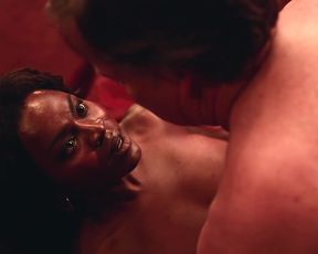 Naked scene Yetide Badaki nude - American Gods S01E01 (2017) TV show nudity video