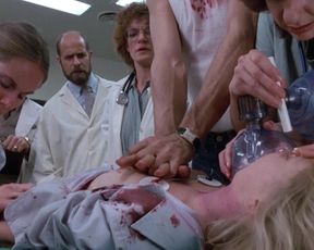 Barbara Crampton nude - Re-Animator (1985)