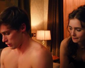 Sexy Lily Collins hot - Love, Rosie (2014) 