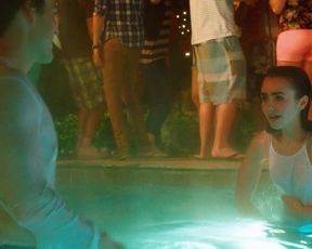 Sexy Lily Collins hot - Love, Rosie (2014) 