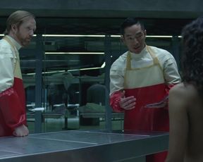 Naked scene Thandie Newton nude - Westworld S01E08 (2016) TV show nudity video