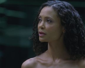 Naked scene Thandie Newton nude - Westworld S01E08 (2016) TV show nudity video