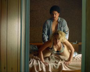 Bo Maerten, Maartje van de Wetering - Ron Goossens, Low Budget Stuntman (2017) Naked actress in a movie scene