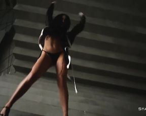 Gorgeous amateur models dancing in erotic video compilation