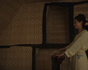 Lily James - The Delve (2021) celebs a bare-chested sequence from the video