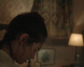 Lily James - The Delve (2021) celebs a bare-chested sequence from the video