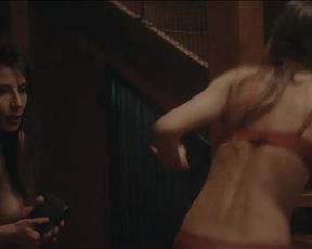 Ximena del Solar, Rayloren Mata, Chiara Pavoni - Ill Final Contagium (2020) silicone globes bare-breasted vignette from the video