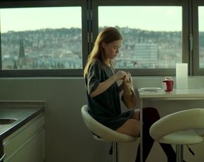 Farina Flebbe - Elenore (2020) actress a without bra sequence from the vid