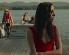 Aubrey Plaza, Lindsay Burdge - Dark-Hued Hairy Man (2020) actress uber-sexy vid