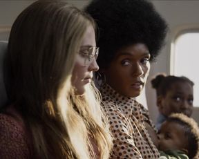 Alicia Vikander, Janelle Monae, Julianne Moore - The Glorias (2020) actress a braless vignette from the flick