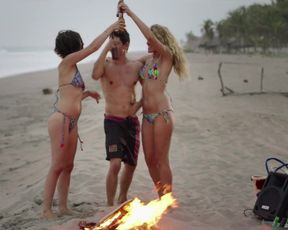 Karla Souza, and other - Don't Blame the Kid (Que culpa tiene el nino) (2016) actress bare funbags sequence