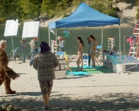 Chasty Ballesteros, Caley Dimmock, Karyn Halpin, Jasmine Mooney - The Vid Out Here (2012) celebs bare milk cans sequence