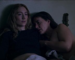 Kate Winslet, Saoirse Ronan - Ammonite (2020) celeb bare melons vignette