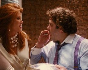 Angie Everhart - Take Me Home Tonight (2011) celeb stripped to the waist sequence