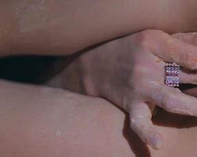 Andrea P masturbating - Red and White