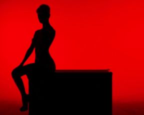 Nude Art - Girl in Red Room