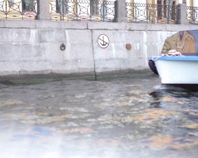 Nude Art Girl - Walk along the River