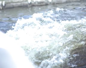 Nude Art Girl - Walk along the River