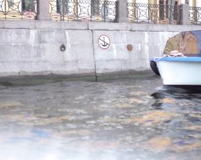 Nude Art Girl - Walk along the River