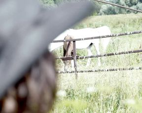 Nude Outdoors - Hot Brunette