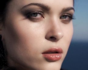 Rocks, sea and Nude Beauty Girl