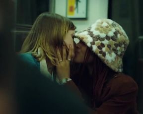 Ophelie Bau, Lola Bessis - Loving (2021) hot nude and lesbian kiss scene