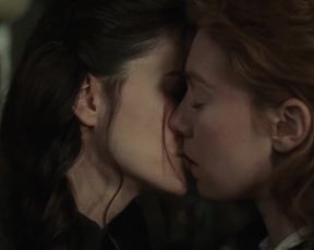 Vanessa Kirby , Katherine Waterston - The World to Come (2020) lesbian sexy scenes