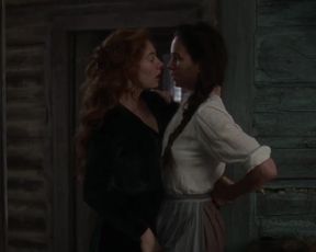 Vanessa Kirby , Katherine Waterston - The World to Come (2020) lesbian sexy scenes