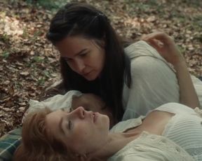 Vanessa Kirby , Katherine Waterston - The World to Come (2020) lesbian sexy scenes